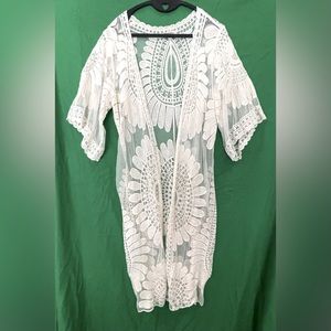 Rebellion Sz. M Midi Lace Cardigan NWOT